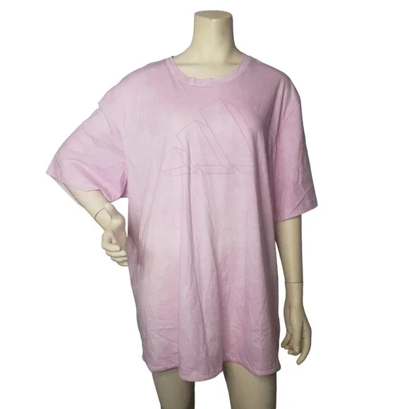 ADIDAS Three Bar Wash T Shirt Lilac Size 2XL NEW WITH TAGS - Picture 12 of 12